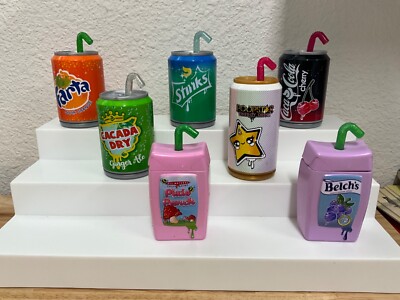 Poopsie Slime Surprise Spoof Drink Containers Only Lot of 7 No Slime