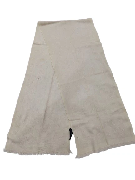 Gucci Authentique Écharpe Ivoire 100%LanaWool Unisexe Écharpe Made in Italy.