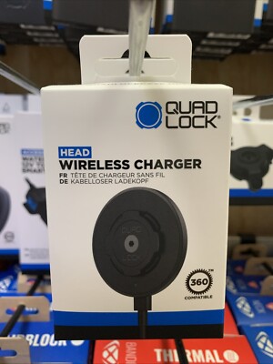 QUAD LOCK WIRELESS CHARGING HEAD FOR USE WITH CAR OR ON YOUR DESK