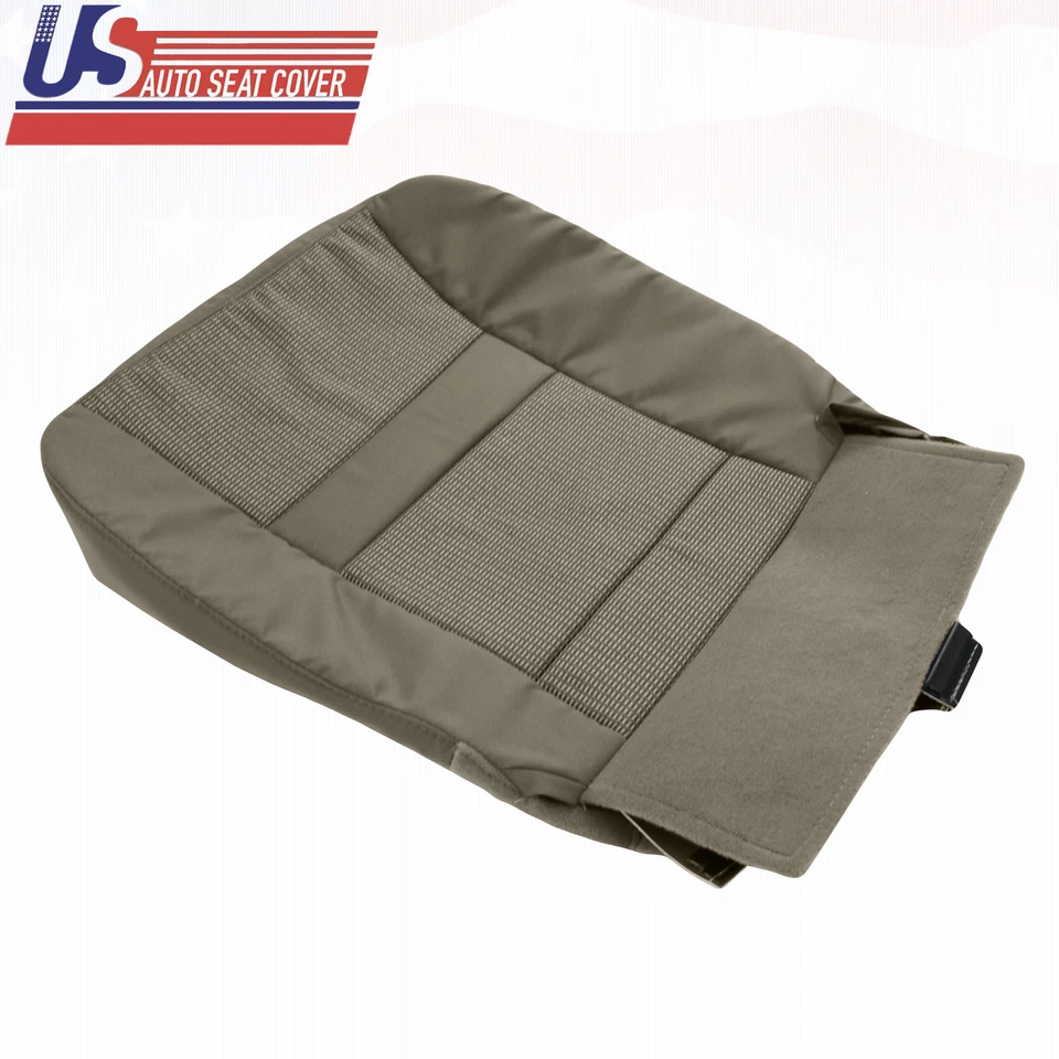 Cubierta de asiento inferior de tela para Dodge Ram 2500 3500 2008 para conductor con solapa bronceado medio Foto 3 de 4