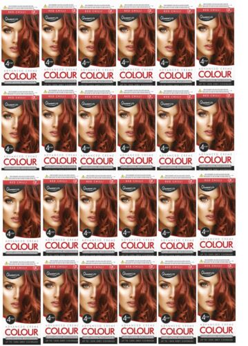 Paquete de 24 tinte para el cabello semipermanente rojo chile al por mayor glamorizador genuino genuino - Imagen 1 de 5