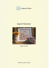 FICHE POINT DE CROIX ESPRIT D'AUTOMNE COULEUR D'ETOILE