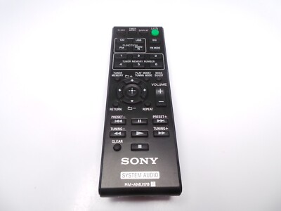 Original Sony RM-AMU178 Remote Control for CMT-S20 & CMT-S30ip Micro Hifi System