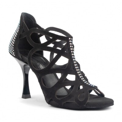 PortDance - Kizomba Salsa Tanzschuh Sandale - PD814-70 - Schwarz