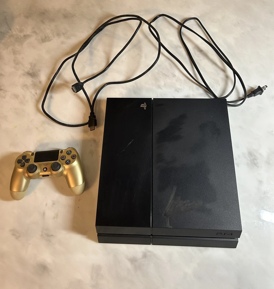 Sony PlayStation 4 PS4 - 500GB - Black Console - Very Good Condition  858350004700