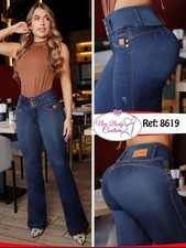 Flared Jeans Bon Bon Up Levanta cola colombianos butt lifter high waist 8619