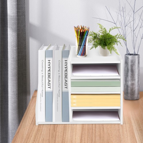 6-Tier PVC File Holder Organizer with Ample Storage Space, 15.35" x 12.16" - Picture 1 of 13