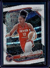2025 Panini WNBA Prizm Damiris Dantas SP White Sparkle #42 Fever