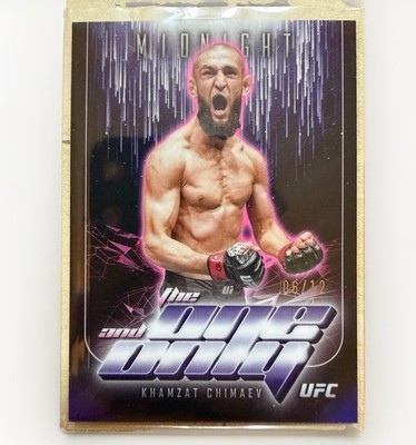 Khamzat Chimaev 2024 UFC Topps Midnight The One And Only Numbered 6/12 Ungraded