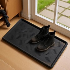 Rubber Boot Tray, Shoe Tray for Entryway, Multipurpose Boot Mat, Shoe Mat Ind...
