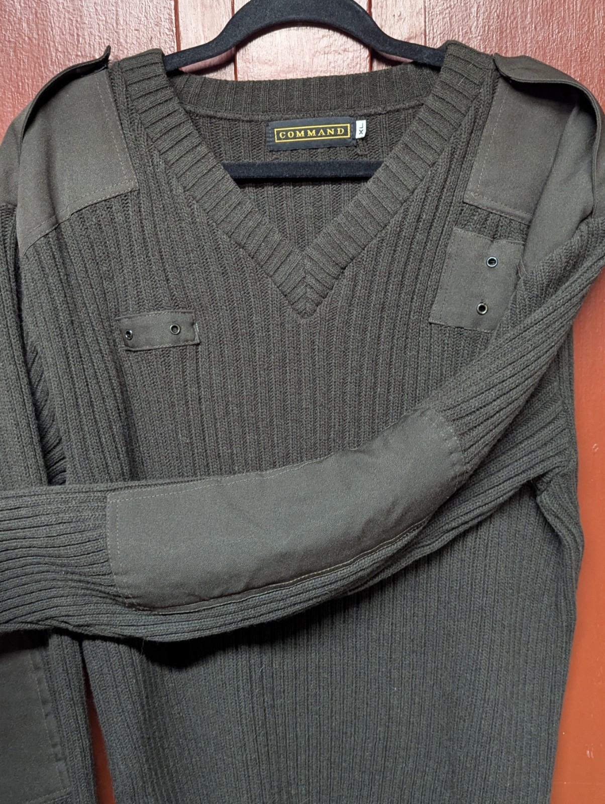 Vintage Brown Command Commando Military Sweater M… - image 2