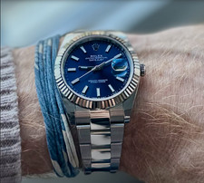Rolex Datejust 126334 41mm Blue Dial, Oystersteel, White Gold, Fluted bezel 2023