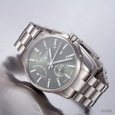 Bauhaus Aviation Titanium Automatik Herrenuhr 2860M-4 Grün