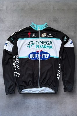 Omega Pharma Quick-Step Fahrradjacke Cycling Jersey XXL fällt wie XL Profi Style