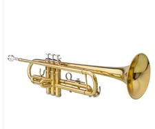 Drop B Tone Adjustable Trumpet Gloves Set Plaint Golden