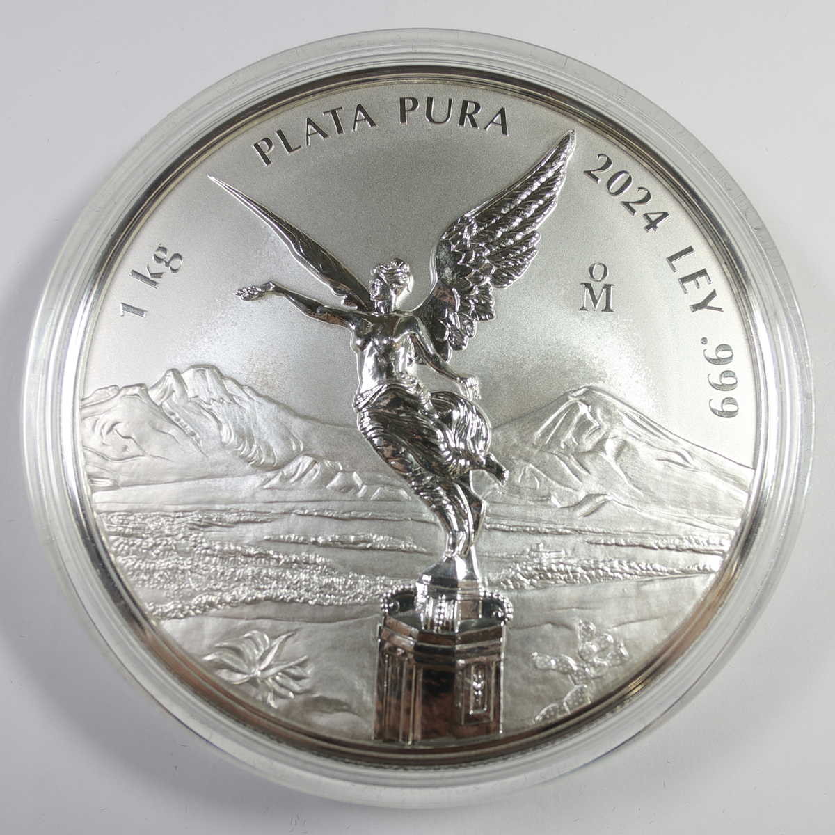 2024 Mo Mexico Reverse Proof 1 Kilo Silver Libertad Onza Coin with