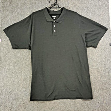 KingSize Polo Shirt Mens 6XL Big Charcoal Gray Short Sleeve Big  Tall Collared