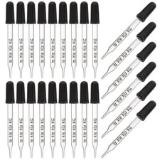 30 Pcs Medicine Glass Droppers 1 ml Pipettes for Essential Oil Use
