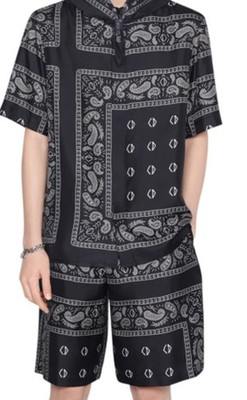 Dior x Cactus Jack Shirt & Shorts Set SS22 Bandana Print Authentic Sz 43/54
