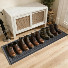 Shoe Tray Non Slip Waterproof Muddy Boot Drying Mat 16x47 Inches Indoor Outdoor