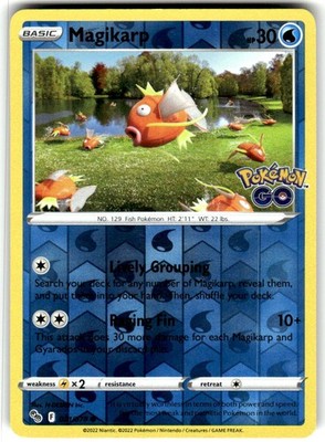 Magikarp Reverse Holo Common Pokemon GO 021/078 Lightly Played
