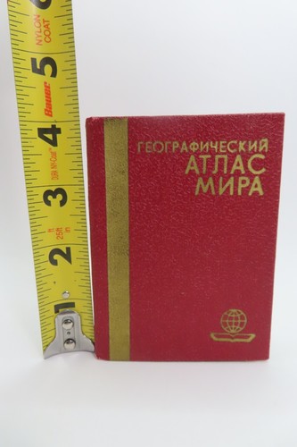 Vintage USSR Miniature ATLAS Book Geographical 1990 Soviet Era Republic - Picture 6 of 17