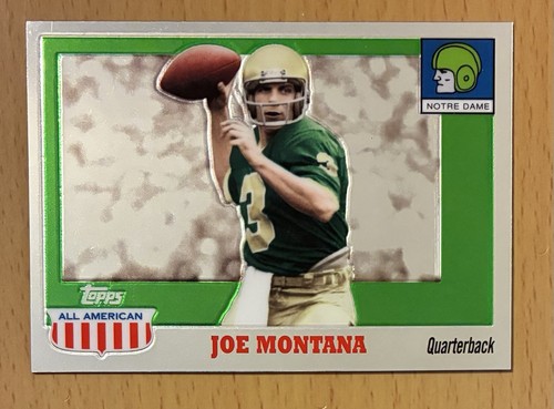 2005 TOPPS ALL-AMERICAN CHROME #013/555 JOE MONTANA EX! NOTRE DAME IRISH 49ERS
