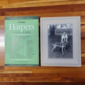 Harper's Magazine 1942 German Shepherd Elford Caughey Poem To a Dog Dreaming 