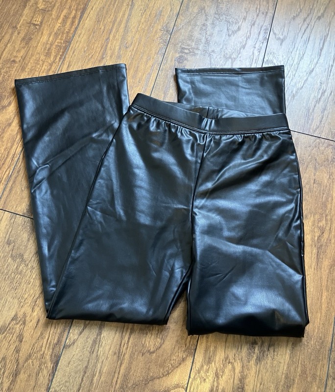 Girls Sz 10 Faux Leather Leggings, Jumping Beans Brand
