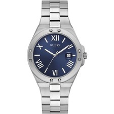 Image of Mens Wristwatch GUESS PERSPECTIVE GW0276G1 Stainless Steel Golden Blue