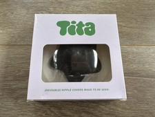 Tita Black Stars Silicone Reusable Nipple Covers New