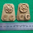 WW1 British Army Coldstream Guards Regiment Shoulder Title Badge Matching Set