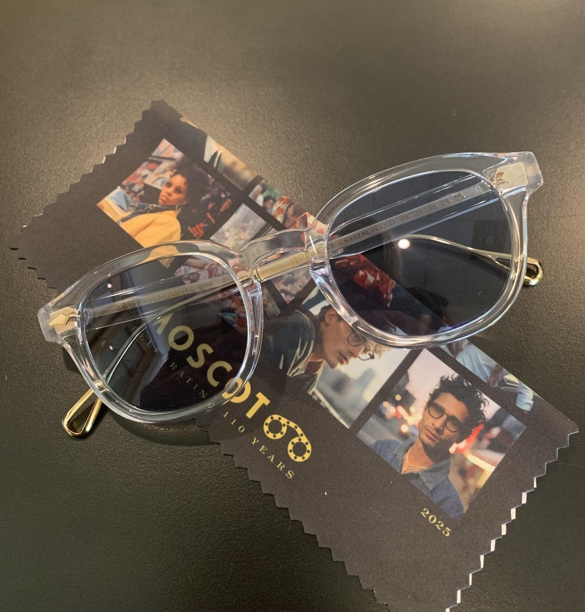 MOSCOT ORIGINALS NYC LEMTOSH-TT. CRYSTAL/GOLD 49mm Sunglass w