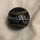 Brooks Robinson Autographed Black Baseball OMLB Ball Baltimore Orioles HOF