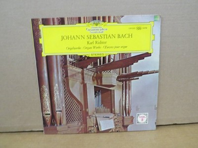 J.S. Bach Organ Works Vol. 2 Karl Richter LP 33 RPM Deutsche Grammophon