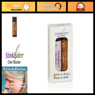 Odor Blocker Gift Set - StinkBalm Early to Bed & Rise, 2 Pack for Freshness