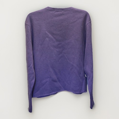 Polo Ralph Lauren maglione donna M viola crop fondo scollo a V pullover felpa - Foto 6 di 6
