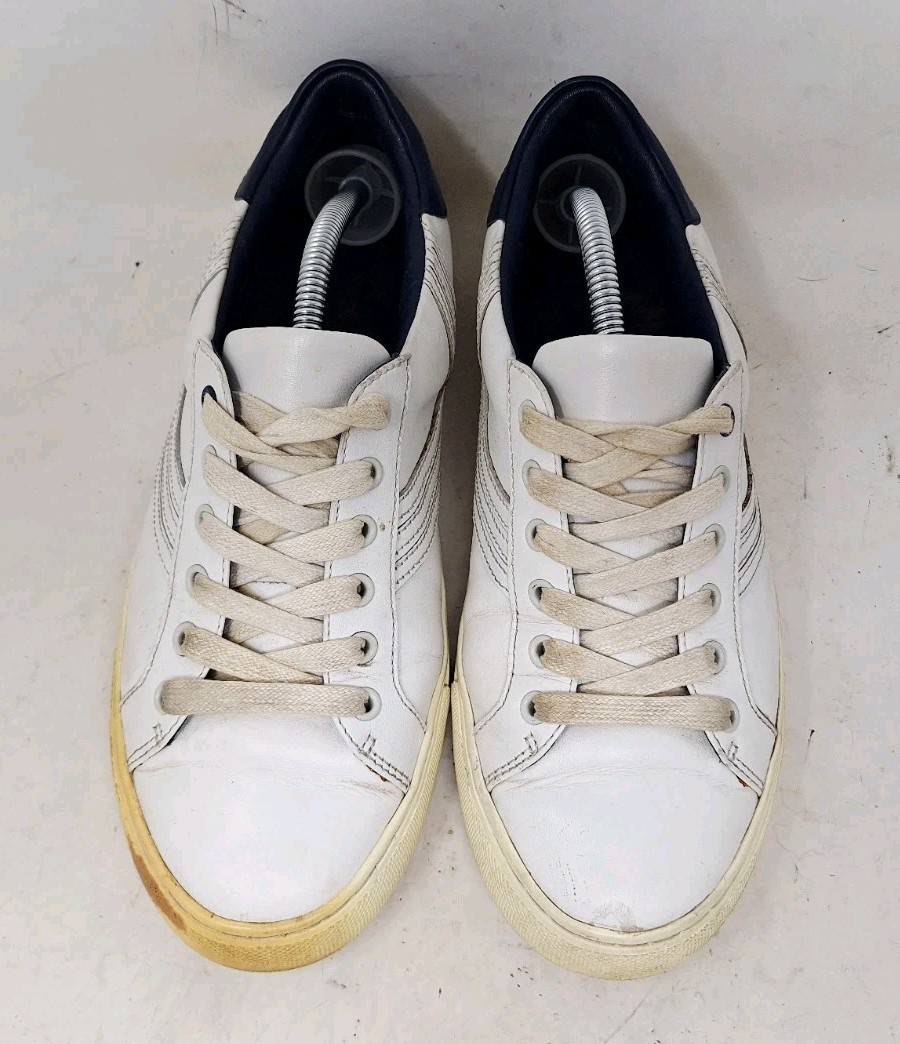 Tory Burch Womens White Leather Tennis Shoes Size 8 thumbnail 6