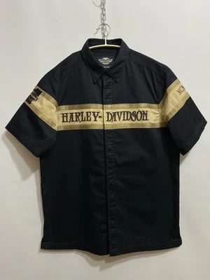 Camisa Harley Davidson vintage de algodón denso para motocicleta talla: L par... - Imagen 1 de 4