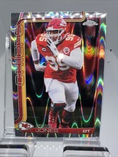2025 Topps Chrome Chris Jones RayWave Refractor #153 Chiefs 