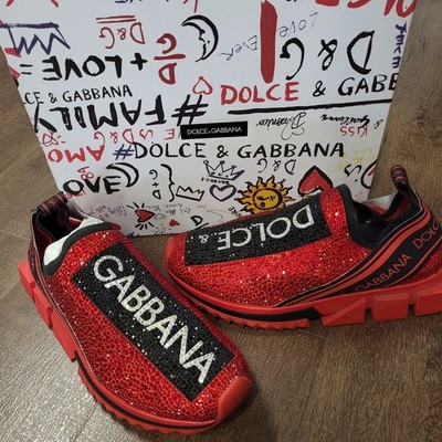 Dolce & Gabbana レッド スパンコール スニーカー Dolce & Gabbana Red US Shoe Size 38/7 Sneakers | eBay