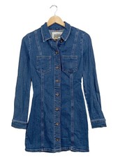 Abito jeans donna Zara casual blu taglia 36/S cotone abbottonatura