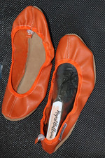 MajestiBallerina Leder Orange Schläppchen Ballettschuhe Ledersohle used