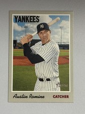 Austin Romine 2019 Topps Heritage New York Yankees #82  O55