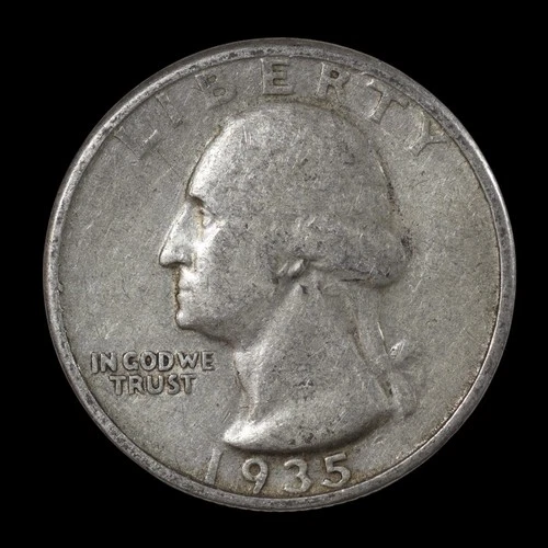 1935 P • Washington Quarter 25C - VF++++ *Better Date* - 90% Silver USA #5