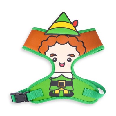 Elf Pet Harness, Dog Collar Plastic Buckle, Chibi Buddy The Elf Face (US IMPORT)