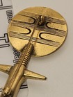 Vtg Signed ALVA Museum Replicas Goldtone Polished FERTILITY GODDESS Pendant — photo 5