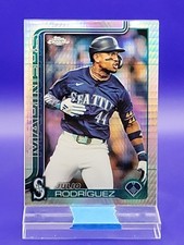 Julio Rodriguez 2025 Topps Chrome Prism Refractor SP 🔥 Mariners