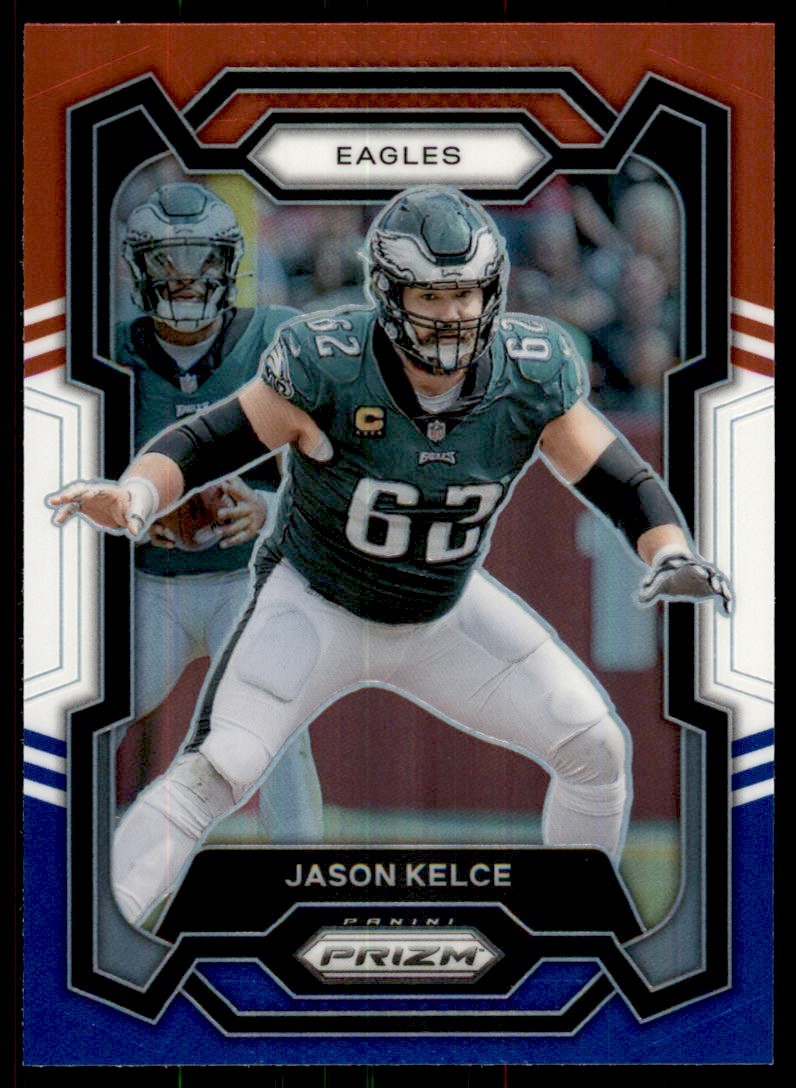 2023 Panini Prizm Red White Blue Jason Kelce Philadelphia Eagles #245