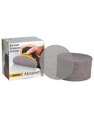 Mirka Abranet 6 Inch Sanding Discs Hook and Loop Mesh Orbital Sander Pads Dust